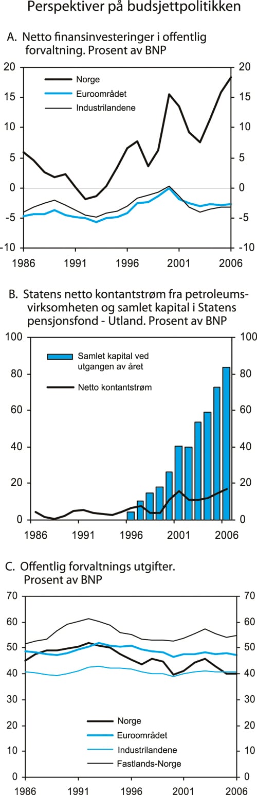 Figur 3.5 Perspektiver på budsjettpolitikken