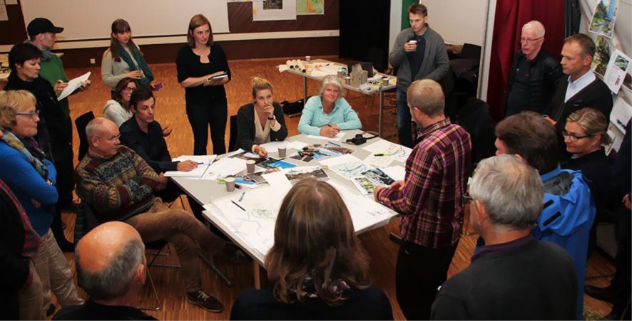 Møte som aktiverer deltakarane er godt eigna til å involvere lokalfolka, fritidsbustadeigarane og lo-kalt næringsliv i planlegginga av fritidsbustader.