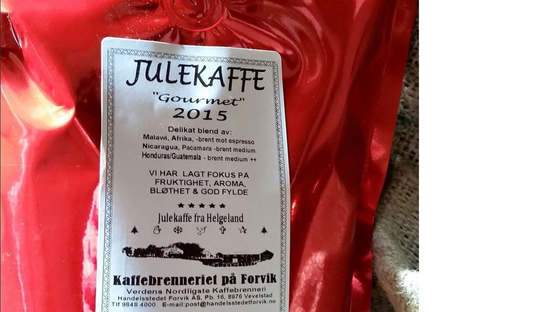 Julekaffe fra Kaffebrenneriet.