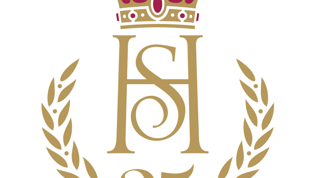 Kongepar i 25 år-logo