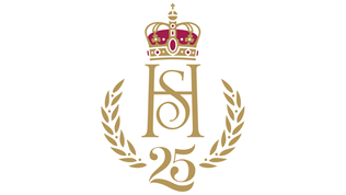 Kongepar i 25 år-logo
