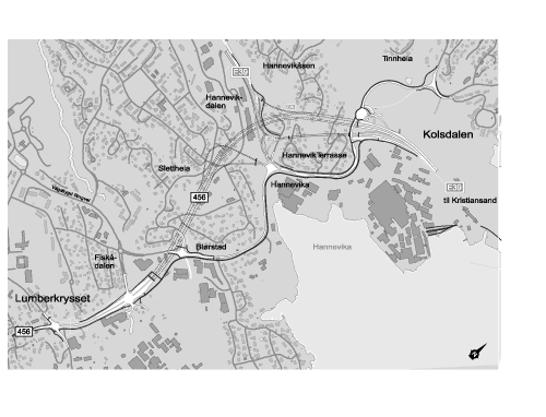Figur 2.1 Rv 456 Kolsdalen - Lumberkrysset