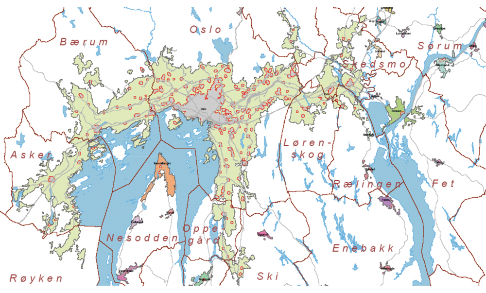 Figur 5.2 Oslo tettstad: SSB
