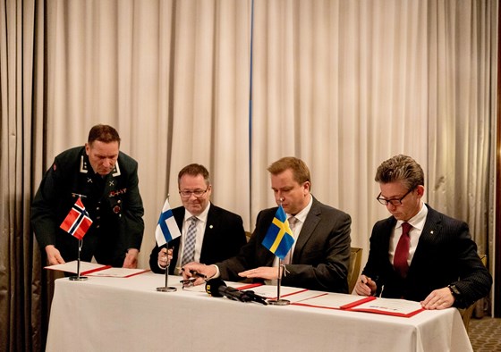 I dag ble en samarbeidsavtale mellom Norge, Sverige og Finland signert i Oslo.