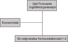 Figur 4.3 Hovedalternativ 5 - organisasjonsstruktur