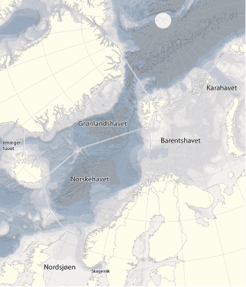 Figur 1.1 Dei nordaustatlantiske havområda
