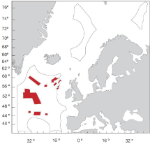 Figur 2.5 NEAFC si lukking mot botnfiske i internasjonalt farvatn 
