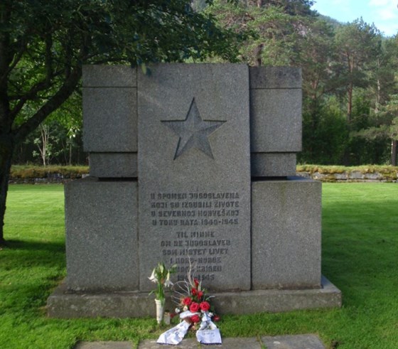 Yugoslavian War Cemetery in Saltdal Municipality.