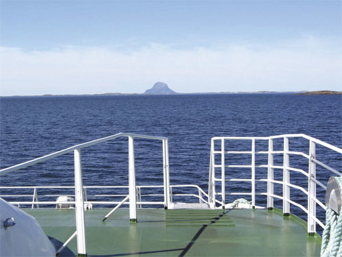 Figur 3.7 På vei til Lovund.