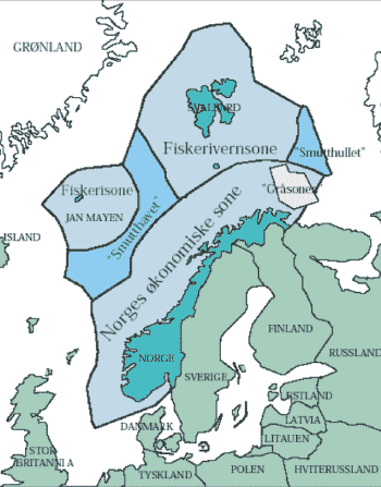 Figur 4.1 Den blå åker er 6 ganger større enn det norske fastlandet.
