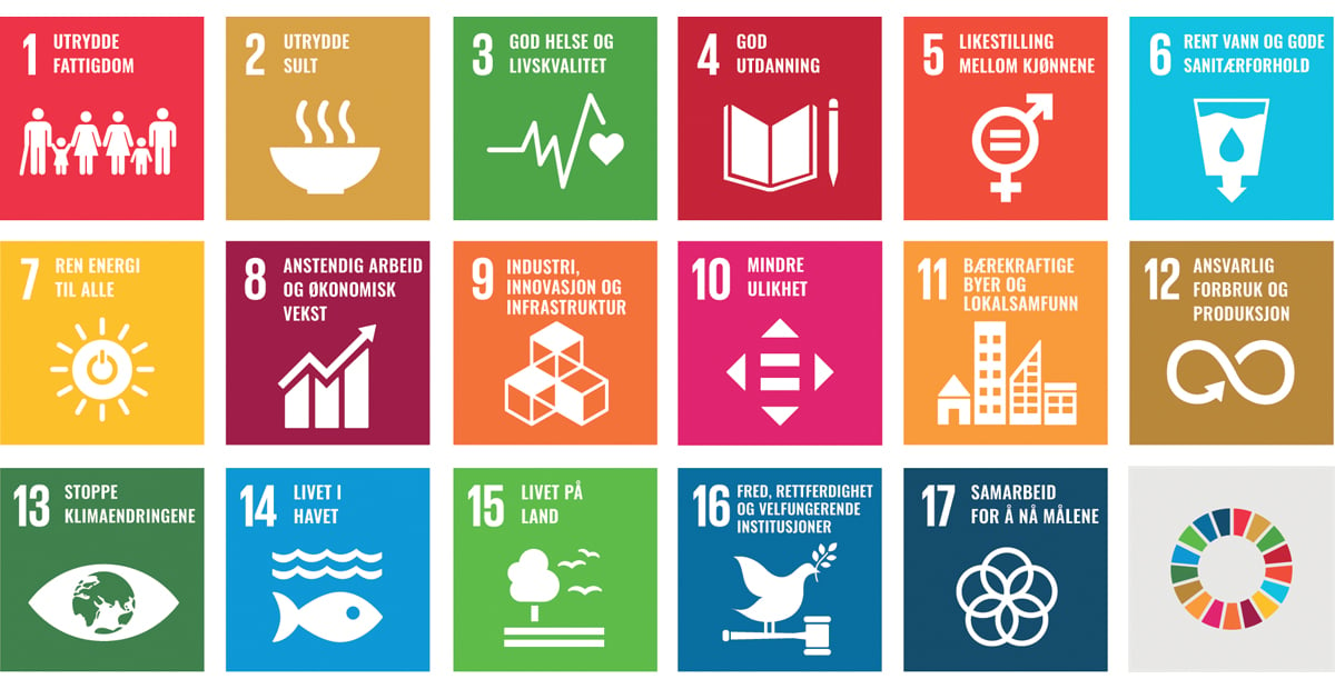 Figur 3.45 FNs mål for bærekraftig utvikling