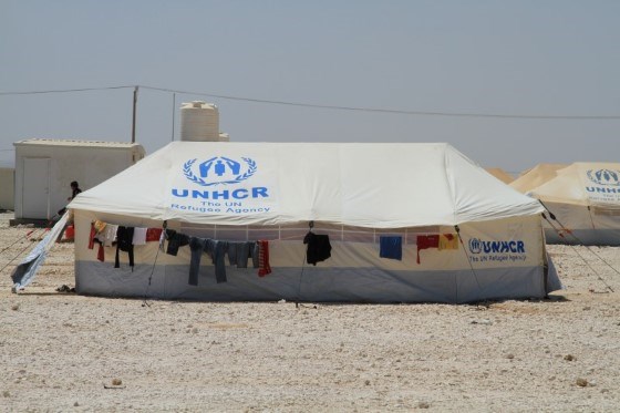 UNHCR. Fra flyktningleir i Jordan. Foto: F.O. Andersen, UD
