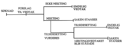 Figur 8.4 Saksgangen i nektingssaker