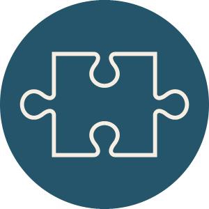 Sirkulær illustrasjon av prinsipp 1