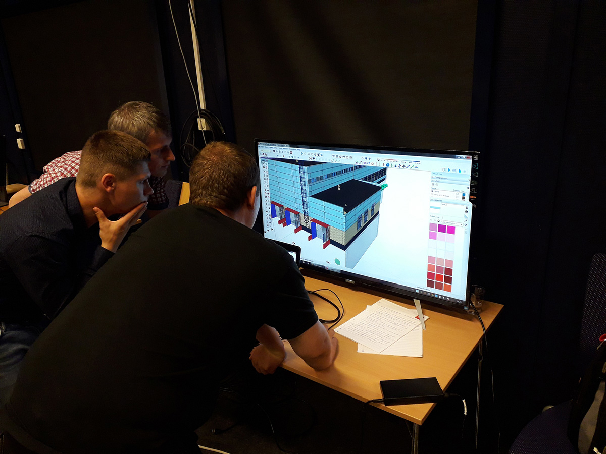 Figur 3.10 Simulering av dekommisjonering ved Tsjornobyl kjernekraftverk i 2019.