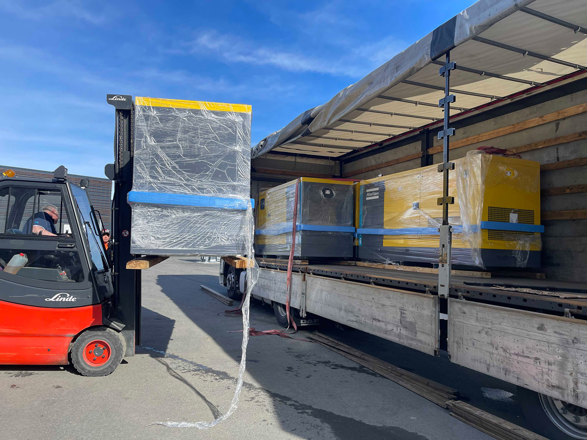 Figur 3.12 Leveranse av strømaggregater til ukrainske grensekontrollmyndigheter i 2023.