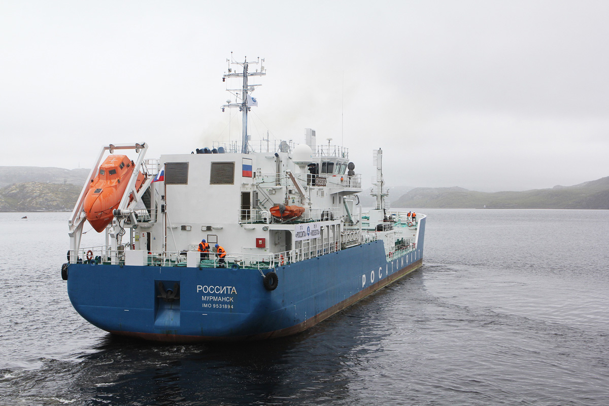 Figur 3.5 Uttransportering fra Andrejevbukta går sjøveien.