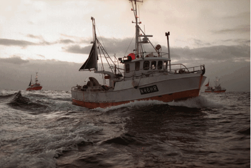 Figur 4.4 På vei mot feltet.