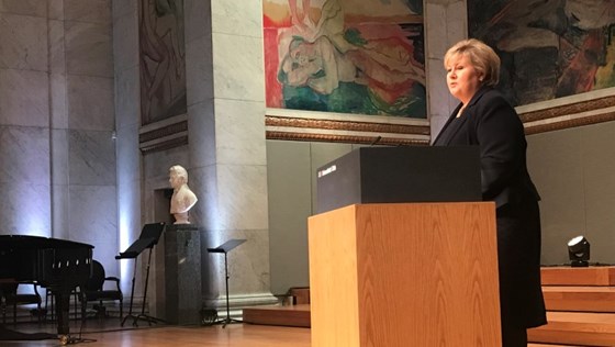 Statsminister Erna Solbergs tale ved 75-årsmarkeringen for deportasjonen av jødene.