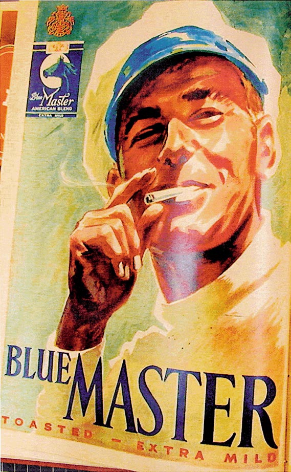 Figur 6.12 Annerledes. Savoy med aktivt dobbelt-filter
 i ekslusiv FLIP-TOP pakning. Gir rikere og renere røkeglede.
  J.L.
 Tiedemanns tobaksfabrik, 1966.