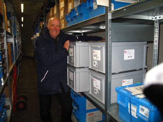 Four boxes from the Swiss genebank at  Agroscope 