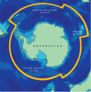 Figur 3.4 CCAMLR sitt konvensjonsområde