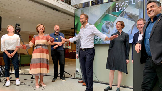 Statsråd Nikolai Astrup og dagens innledere