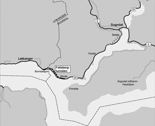 Figur 2.1 Kartskisse over prosjektet