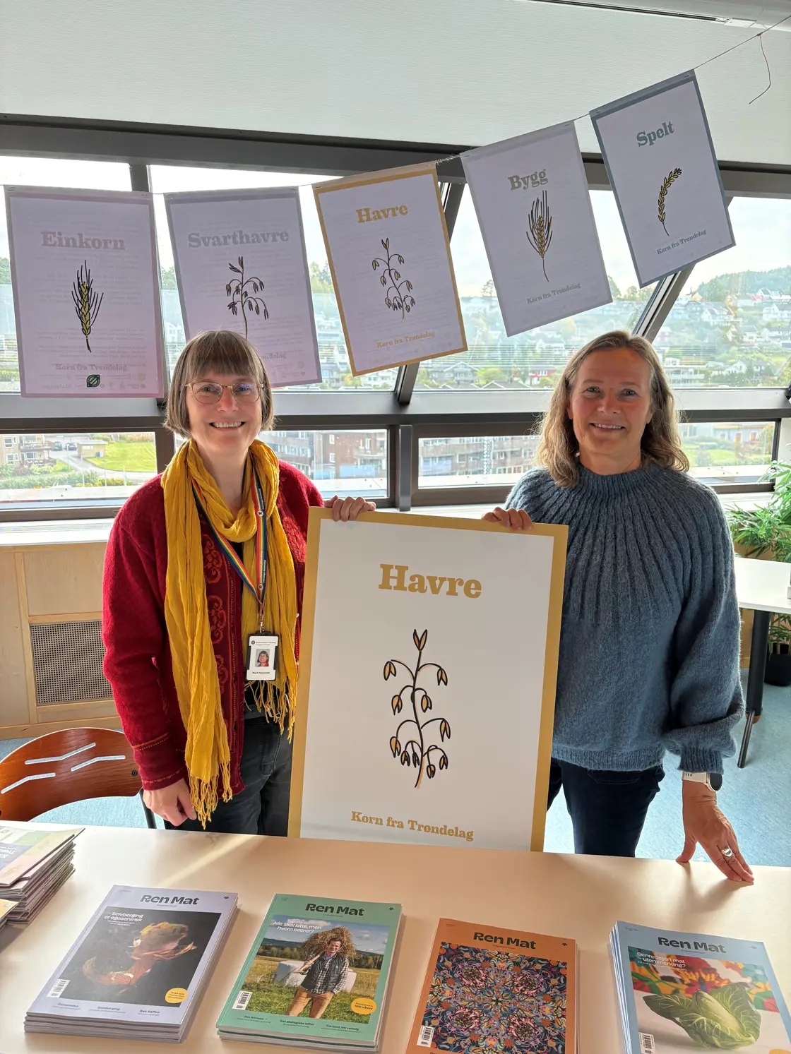 Under Øko-Uka inspirerte Marit Nestande og Gunhild Halvorsen til mer bruk av lokalt, økologisk matkorn.
