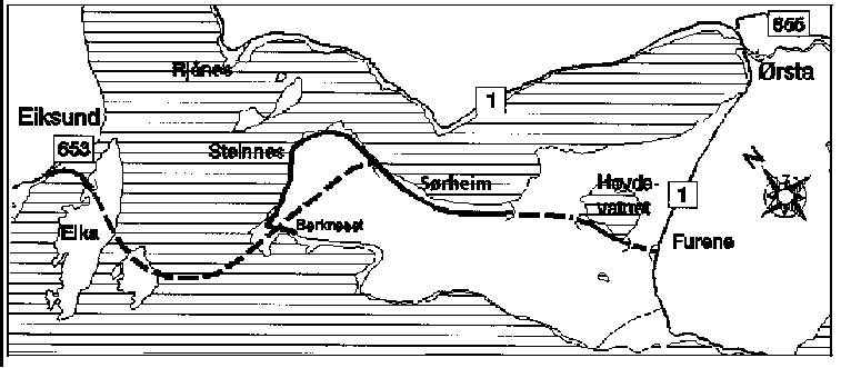 Figur 2-2 Alternativt vedteke hovudplantrasé