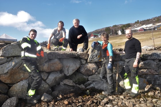 Hele arbeidsgjengen Jan Kristian Johnsen Fjellsaune, Alexander Kvalsvik, Ståle Størkersen, Berit Bruvik og Julian Solnes.