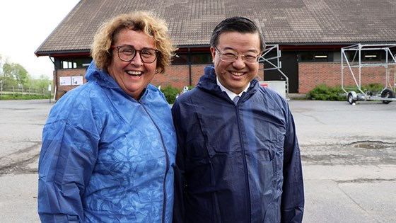 Den kinesiske ministeren lot seg imponere over det norske arbeidet med dyrehelse og mattrygghet.