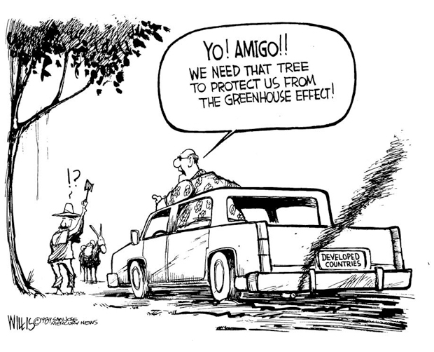 Figur 4.3 Industrilandene skal gå foran i arbeidet med å bekjempe klimaendringene 