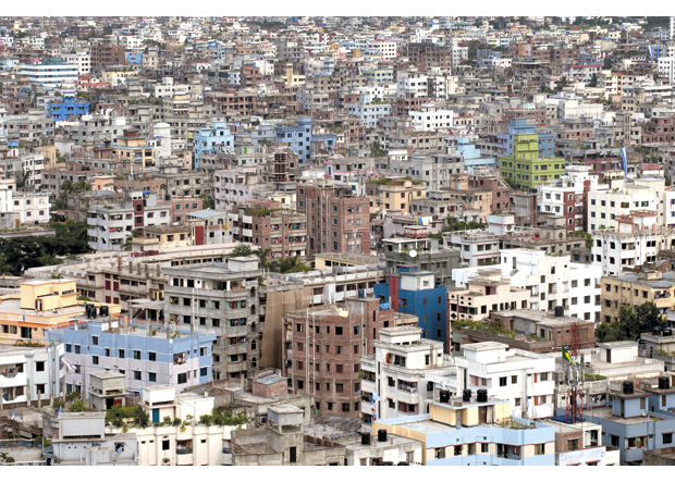 Figur 5.4 Dhaka vokser raskt 