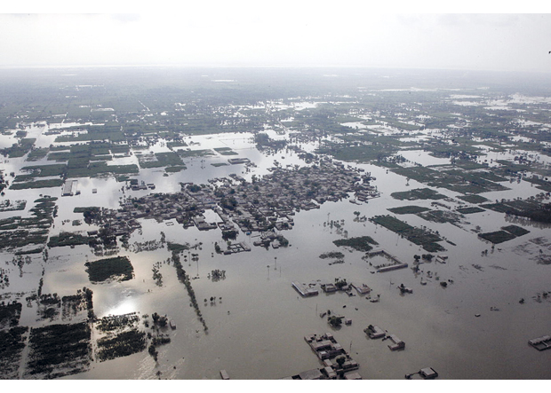Figur 5.8 Flommen i Pakistan rammet millioner