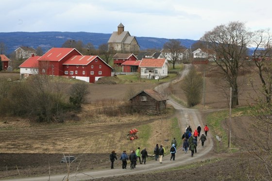 Øvre Tingelstad gård og middelalderkirken St.Petri på Tingelstad