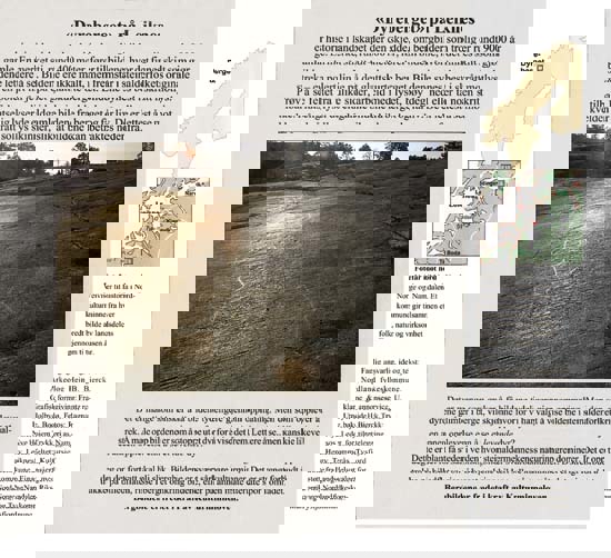 Figur 4.2 Faksimile av heftet «Fotefar mot Nord - Bergbildene på Leiknes» av Hein Bjartmann Bjerck