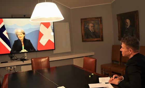 The two ministers of Norway and Switzerland