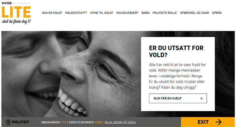 Nettstedet hvorlite.no