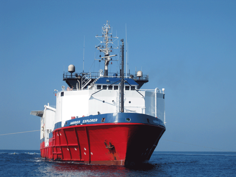 Figure 12.3 The seismic vessel Harrier Explorer. 