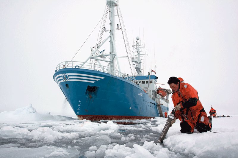 Figur 3.4 Ice Cruise forskningstokt Svalbard, 2010. 
