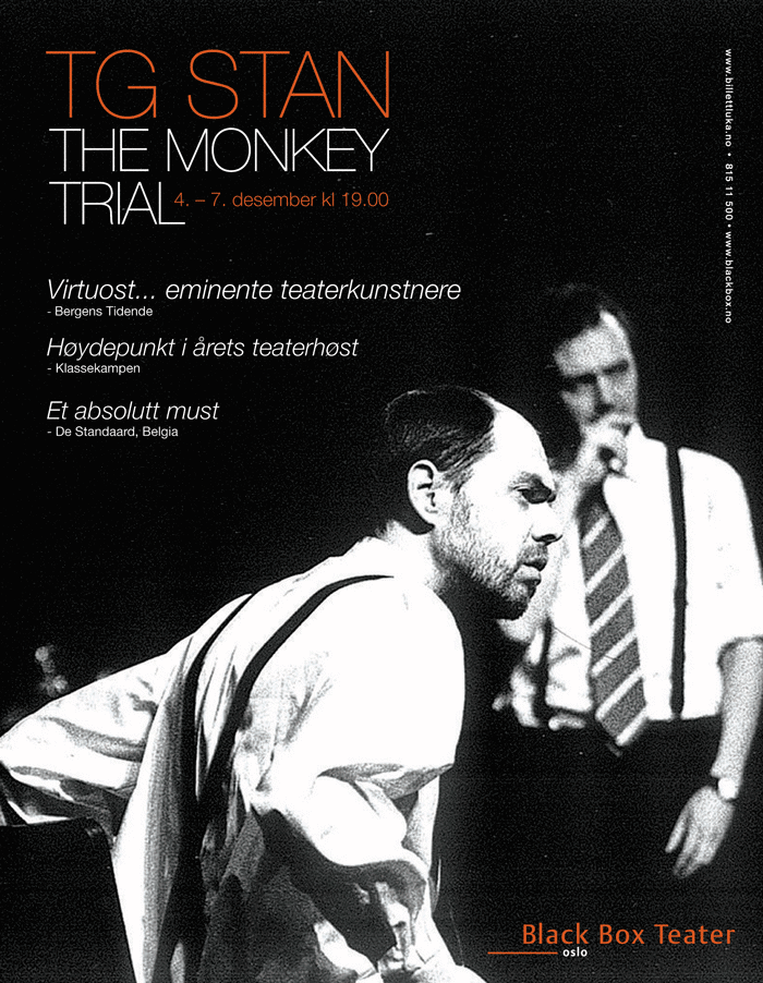 Figur 14.1 «The Monkey Trial» med tg STAN, Black Box Teater.