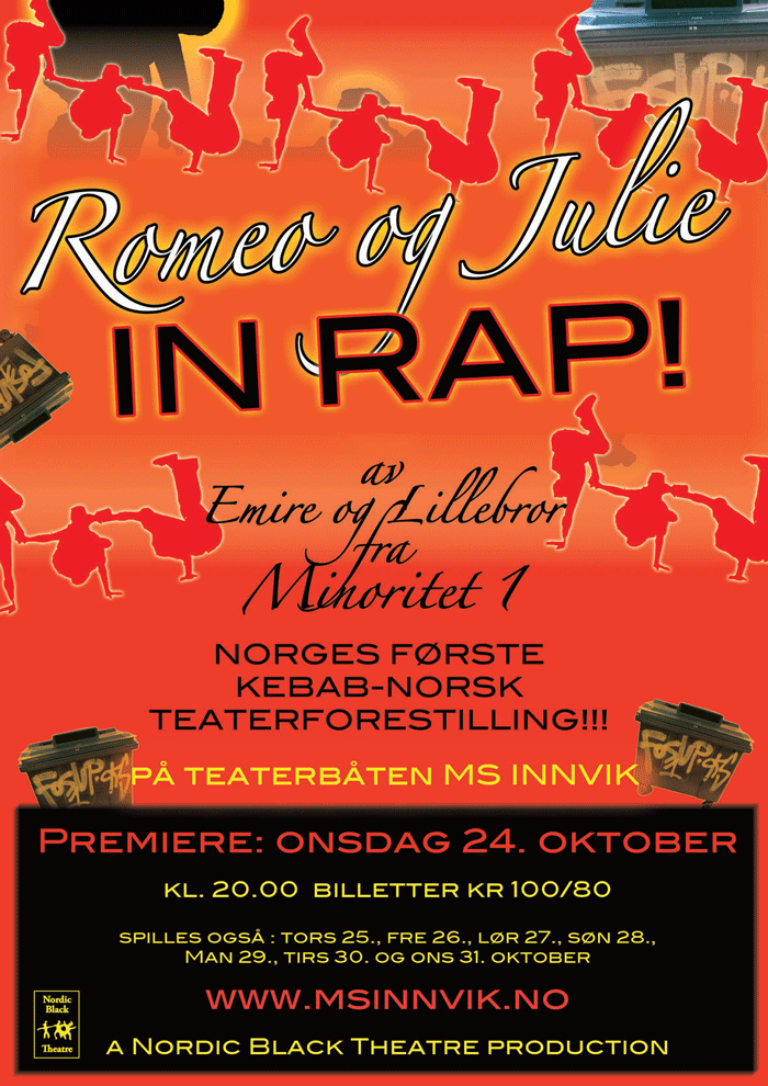 Figur 16.1 Romeo og Julie in rap! Nordic Black Theatre