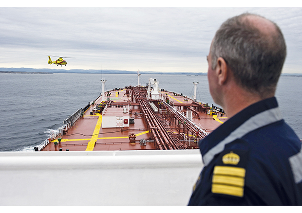 Figur 4.5 Losing av fartøy med farlig last.