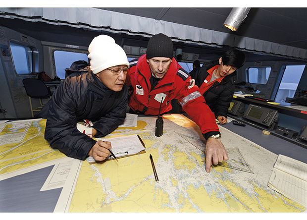 Figur 7.2 Samhandling mellom navigatør og los.