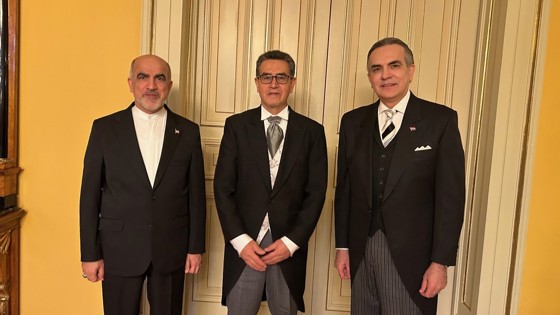 Ambassadørene står oppstilt