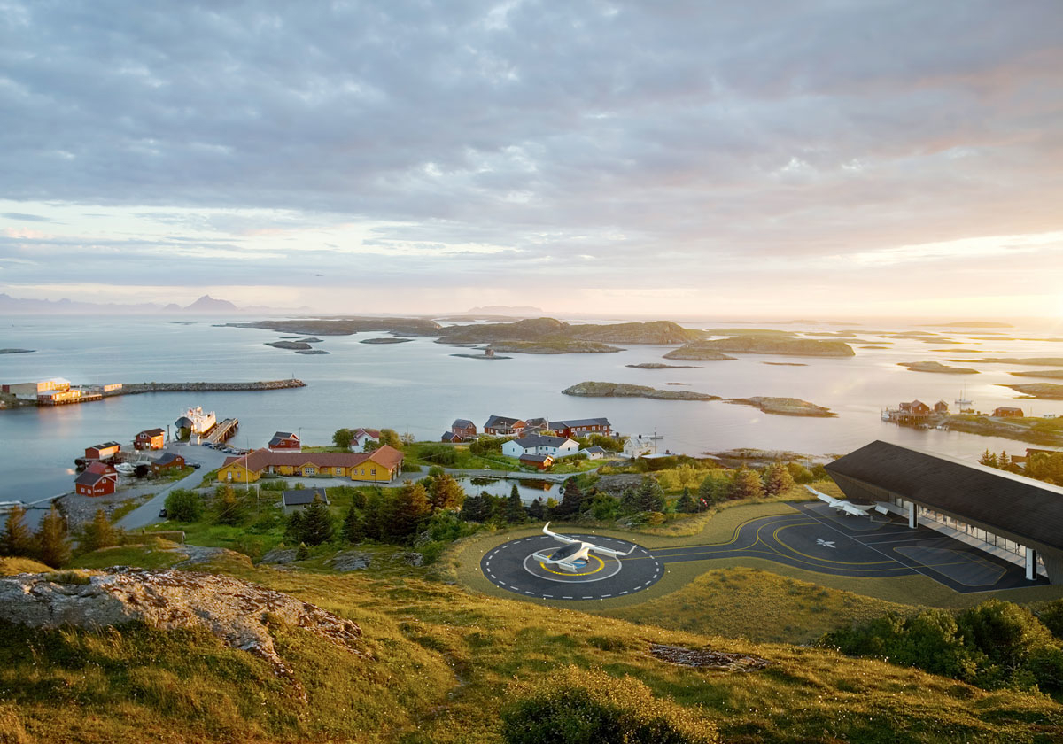 Figur 2.11 Eksempel på landingsplass for ny luftmobilitet