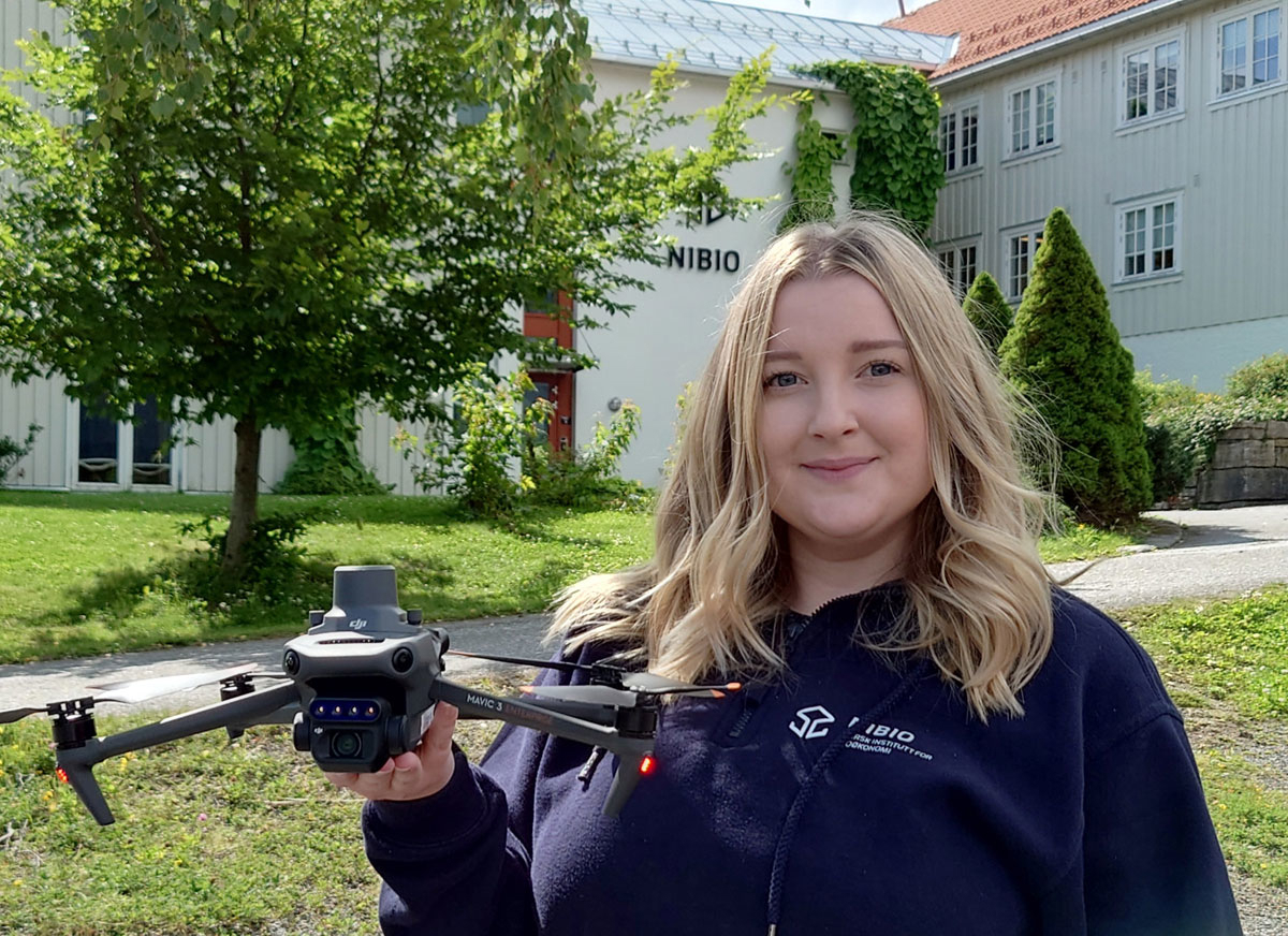 Figur 3.3 FoU på droneteknologi og økt matproduksjon ved NIBIO Apelsvoll