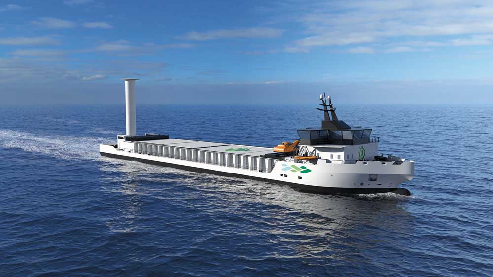 Figure 3.21 A concept for a green bulk carrier for the future, from Norwegian shipbuilder Vard and the Green Shipping Programme.
