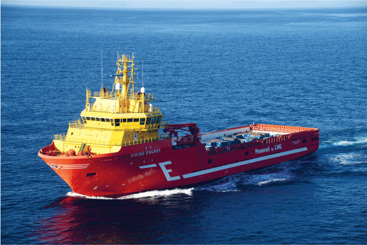 Figur 3.20 Offshorefartøyet «Viking Energy» blir bygd om til ammoniakkdrift i 2024. 
